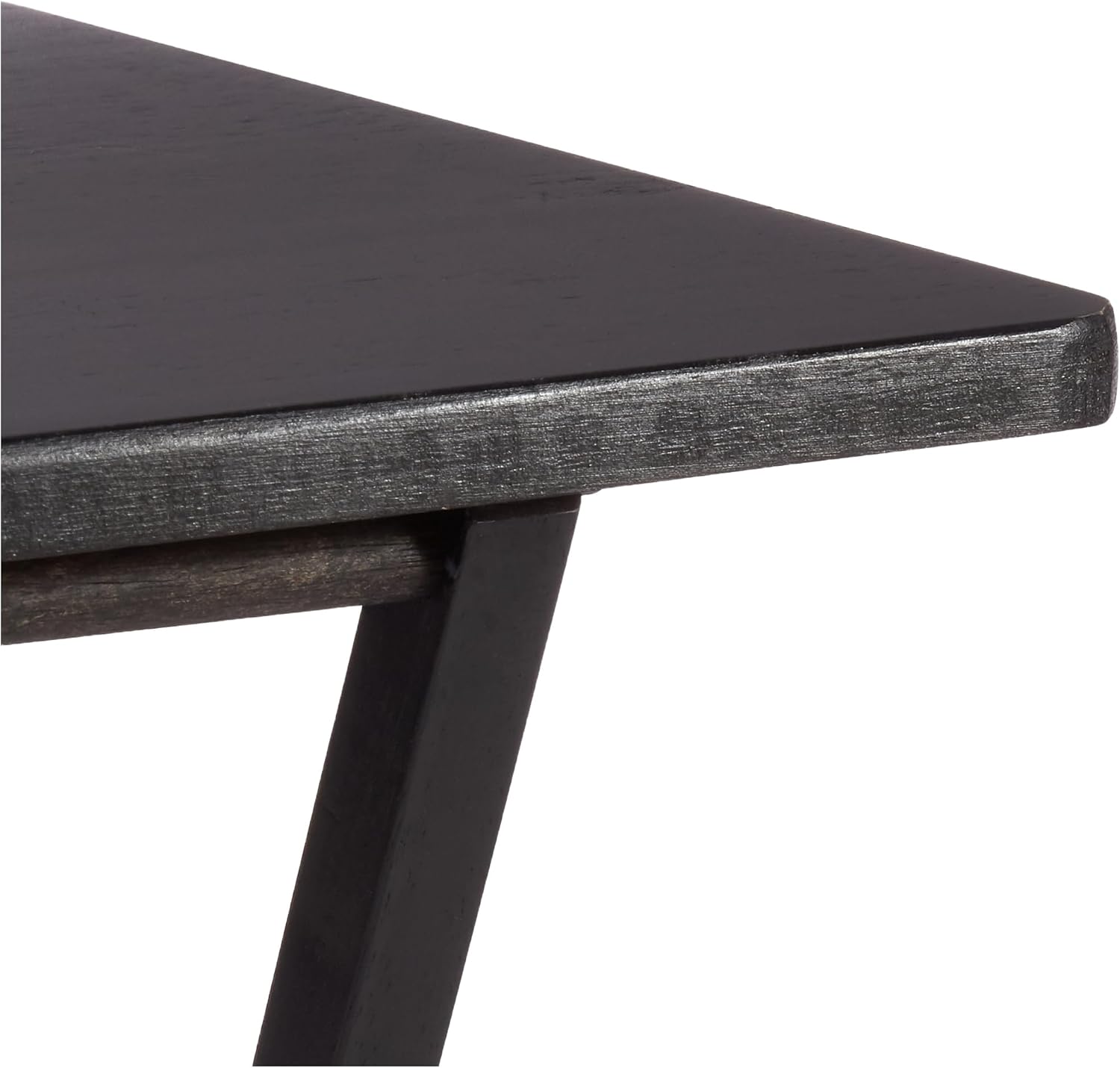 Amazon Basics Portable Foldable TV Tray Table with Storage Rack, Space