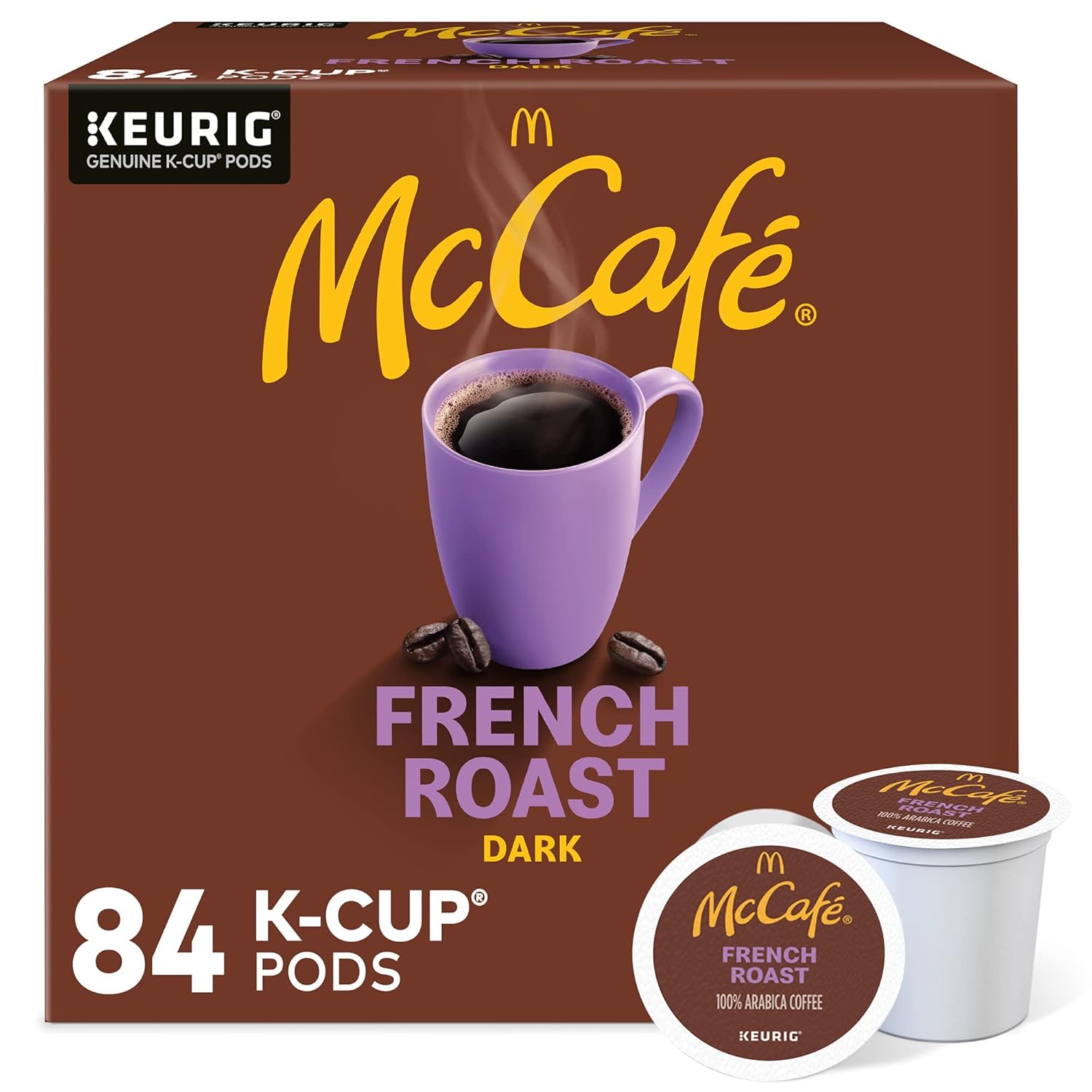 McCafe French Roast, Keurig Single Serve K-Cup Pods, Dark Roast Coffee