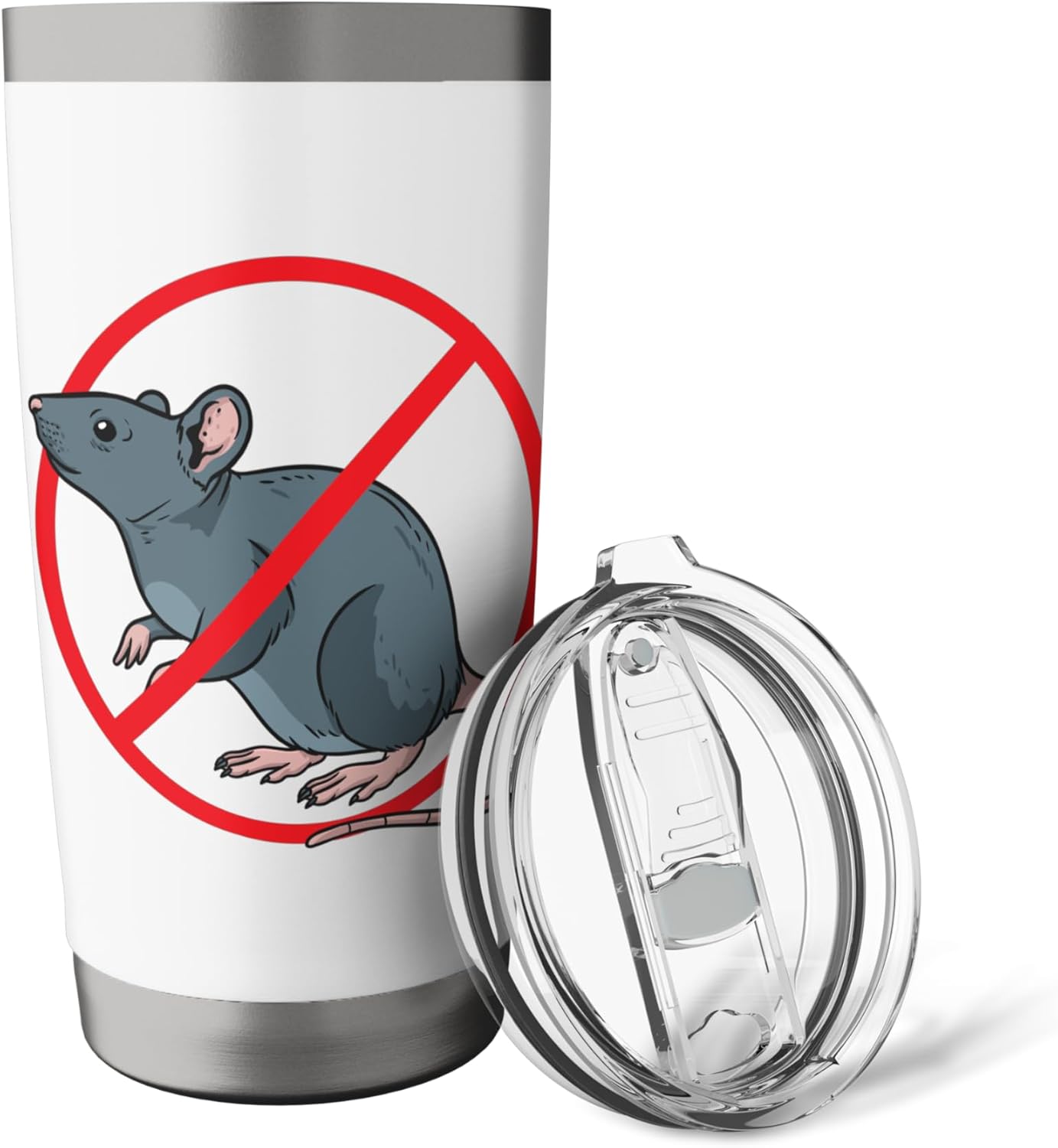 Pest Control Rat Exterminator No Rat Sign Stainless Steel Insulated Tumbler