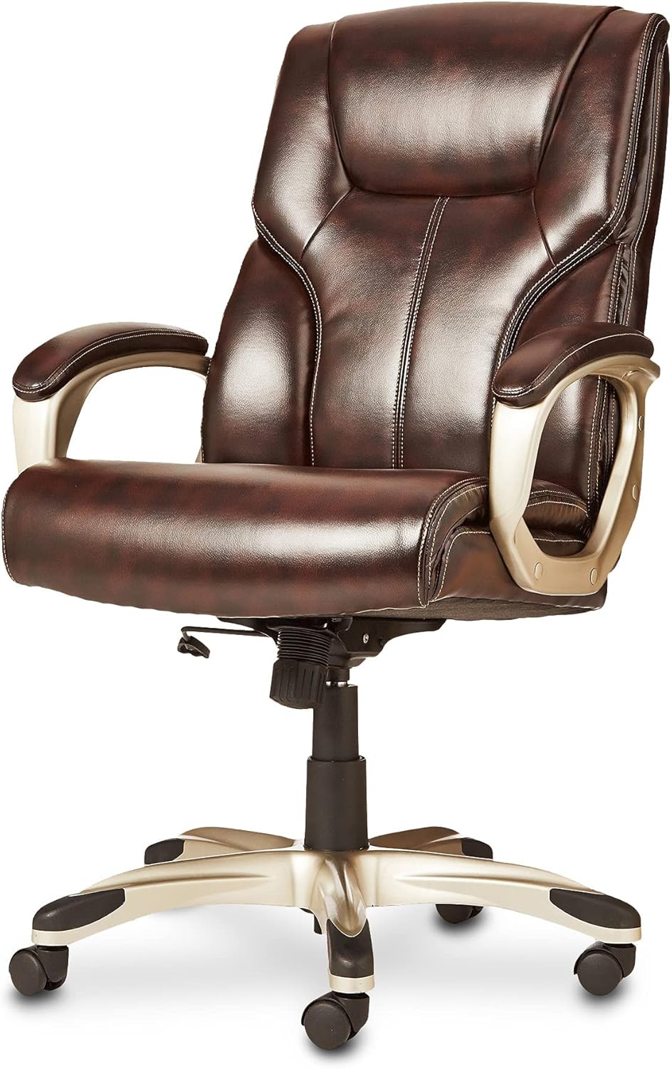 Amazon Basics Executive High Back Office Chair, Adjustable Height, Til
