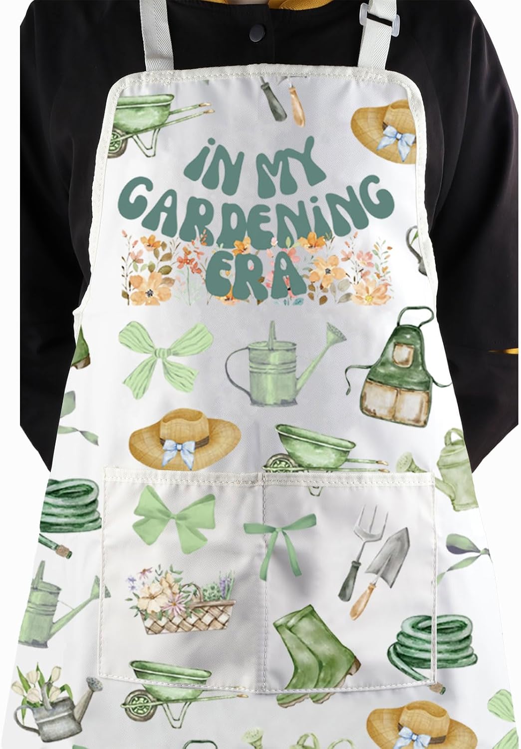 WCGXKO In My Gardening Era Kitchen Apron Gardener Gift Garden Lover Gift Garden Gift Cute Plant Mom Gift Mother’s Day Gift