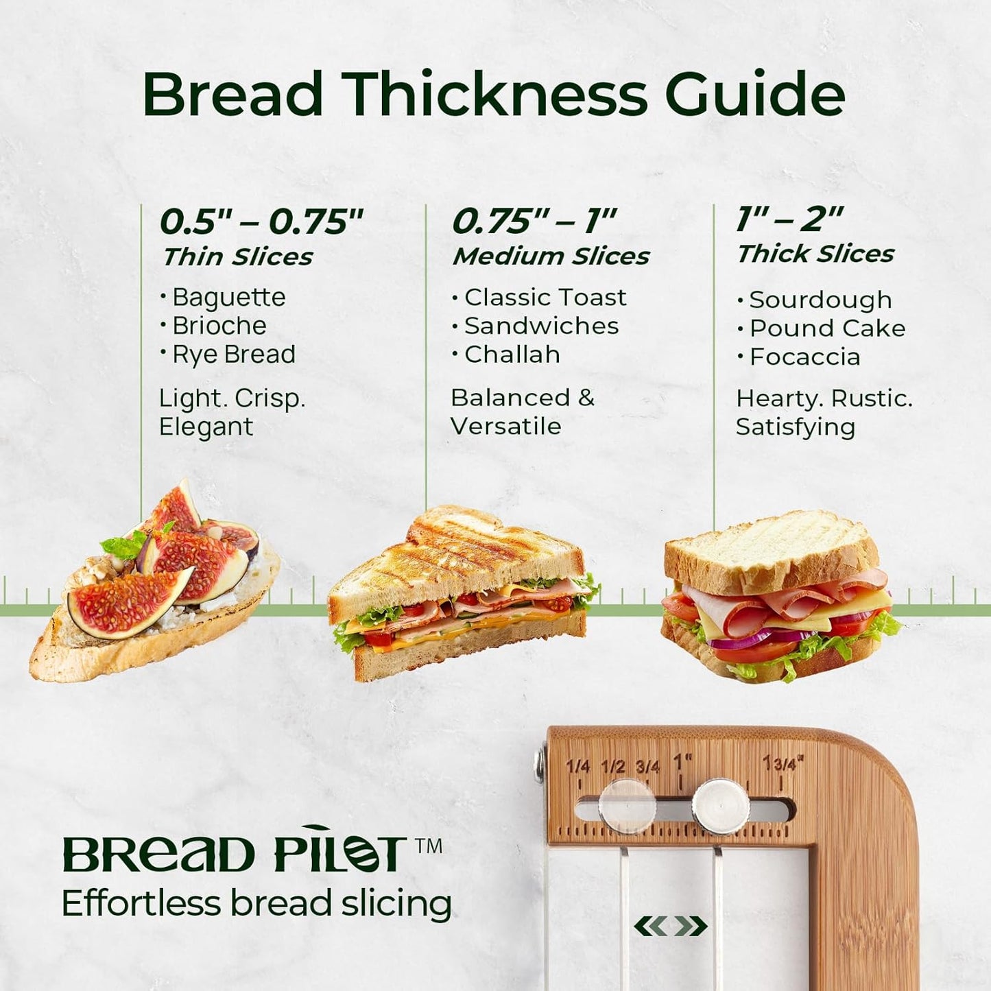 keechee Bread Pilot Adjustable Bread Knife – Upgraded Bread Slicer for