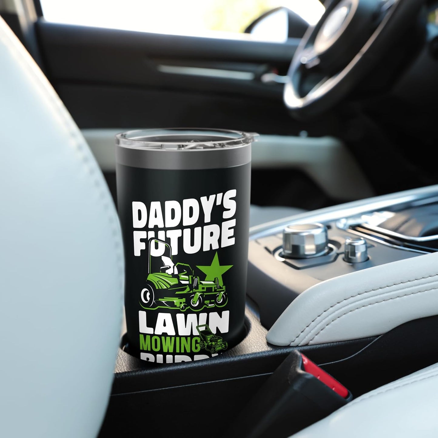 Lawn Mower Mowing Dad Father Landscaper Tractor Kid DaddyS Stainless Steel Insulated Tumbler