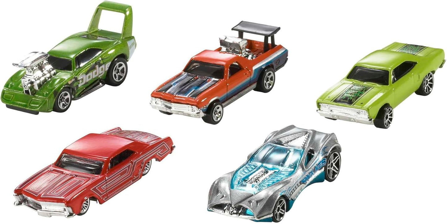 Hot Wheels Set of 10 1:64 Scale Toy Trucks and Cars for Kids and Colle