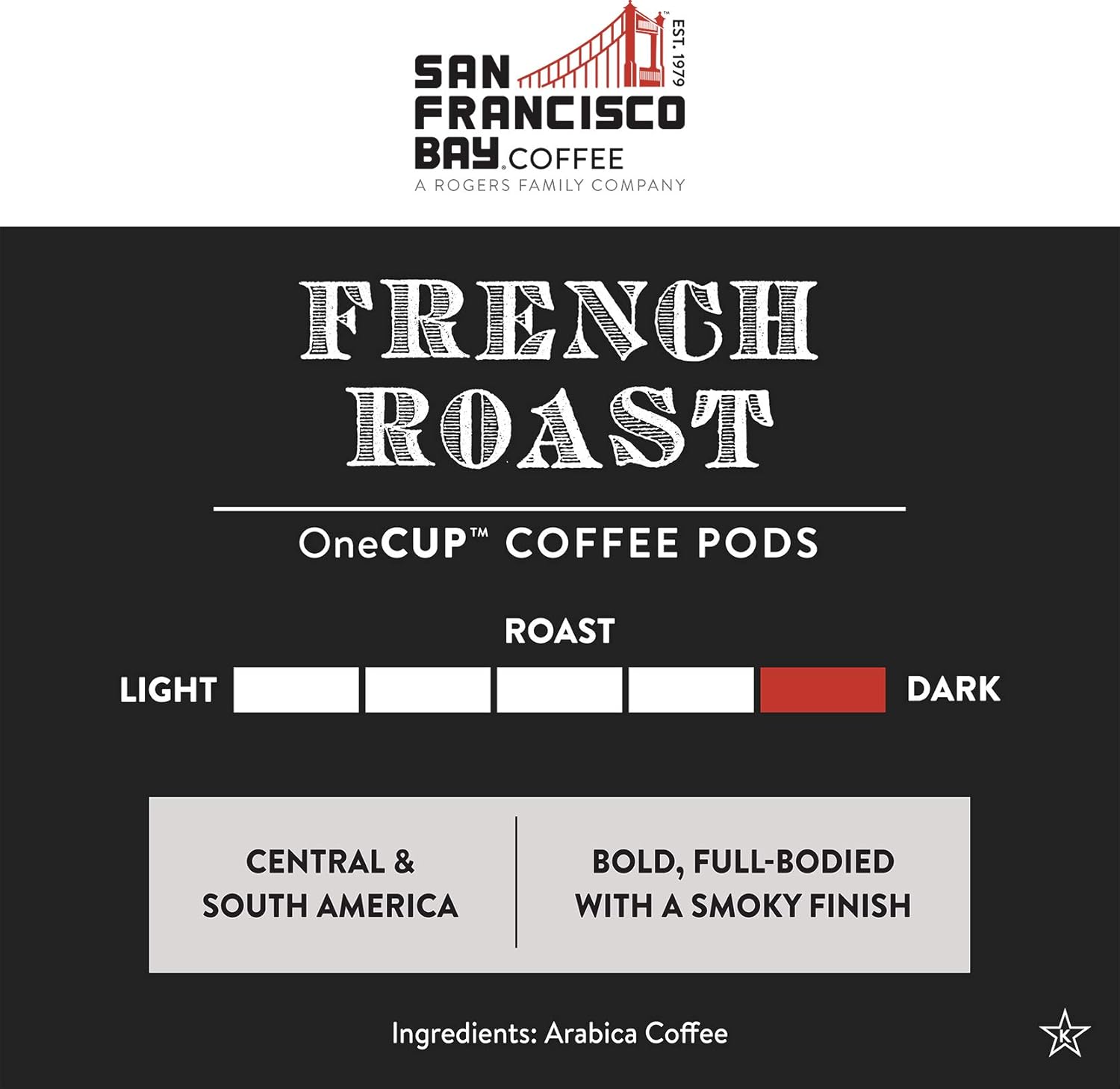 San Francisco Bay Coffee - Dark Roast - French Roast (80 ct) - Single 