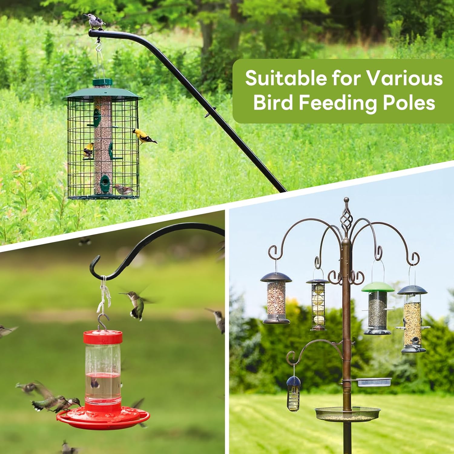 2 Pack 19 Inch Squirrel Baffle for Bird Feeder Pole, 2025 New Outdoor 