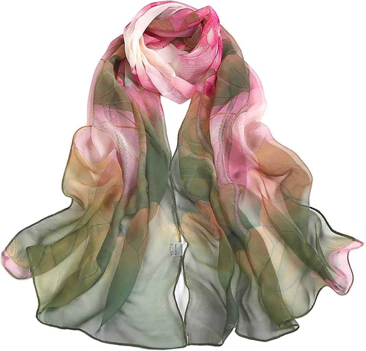 Acotavie Scarfs for Women Lightweight Fashion Scarves Print Floral Pat