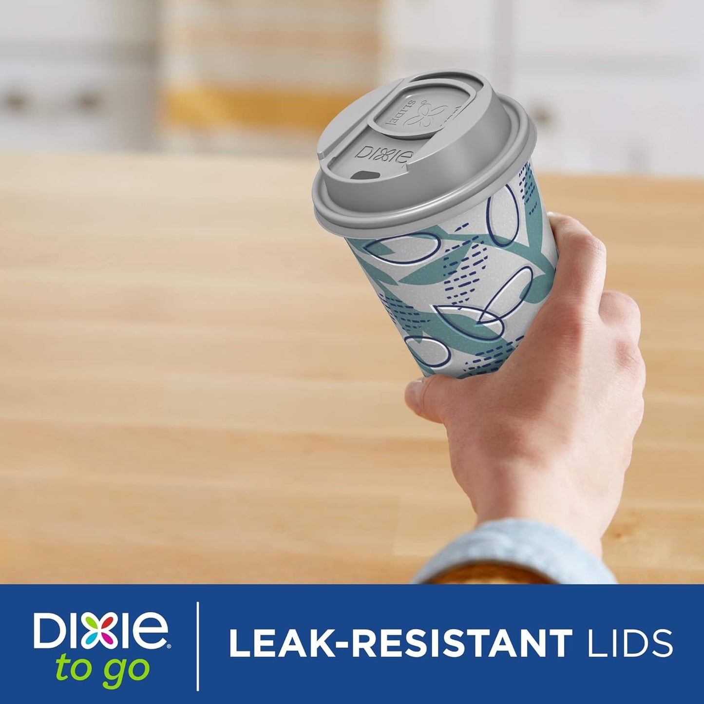 Dixie To Go Paper Coffee Cups With Lids, 16 oz, 108 ct, Disposable Ins