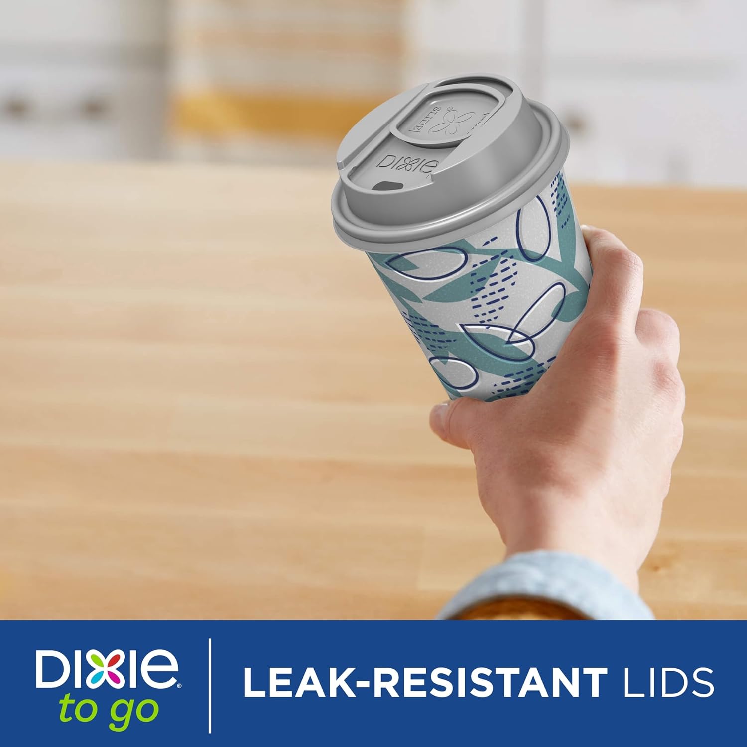 Dixie To Go Paper Coffee Cups With Lids, 16 oz, 108 ct, Disposable Ins