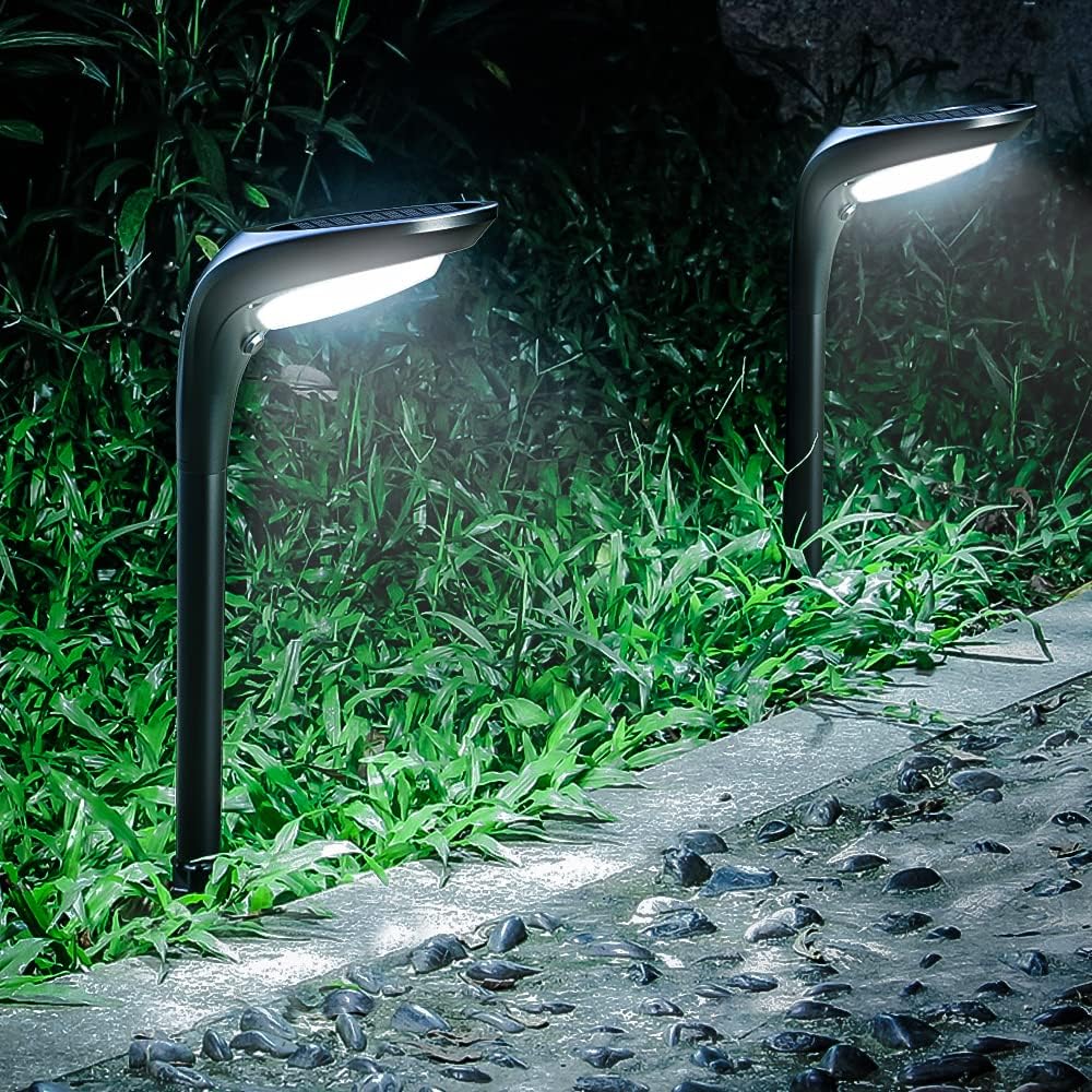 Solar Pathway Lights Outdoor 4 Pack - 150 LM High Bright Solar Lights 
