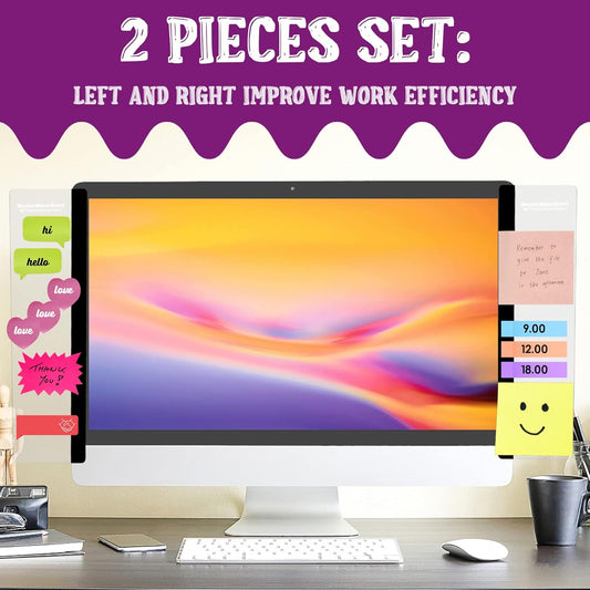 MDOZQ Office Desk Accessories 2pcs Computer Monitor Memo Board Message