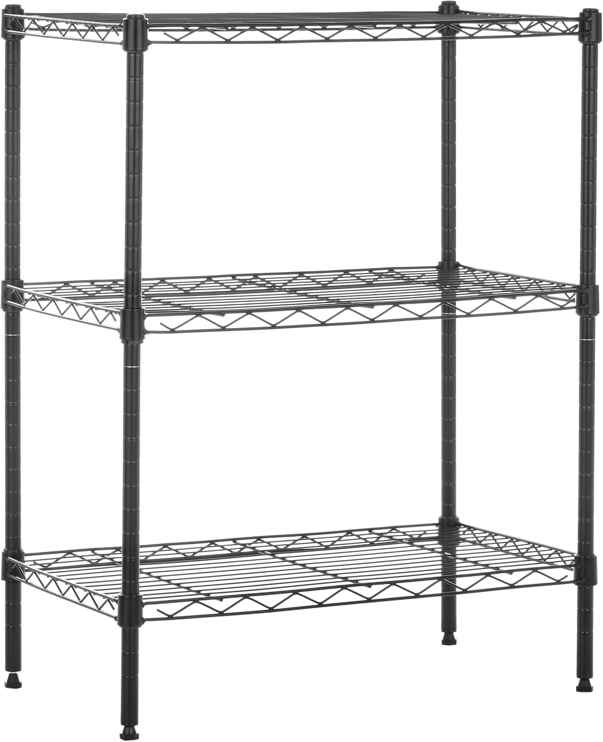 Amazon Basics 3-Shelf Adjustable Heavy Duty Steel Wire Rack Storage Sh