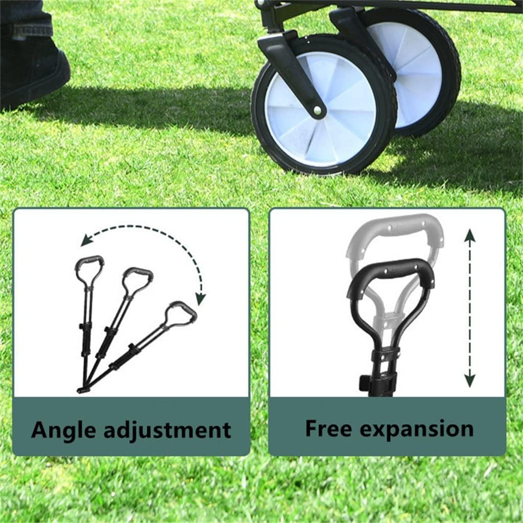 Outdoor Portable Camper Folding Shopping Cart Stall Trolley Box Trailer Autumn Picnic Garden Tool Cart