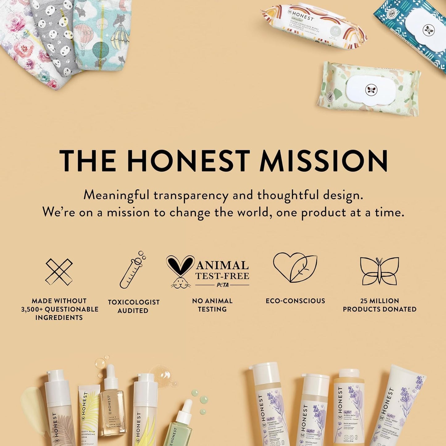 The Honest Company Foaming Bubble Bath Gentle for Baby, Naturally Deri