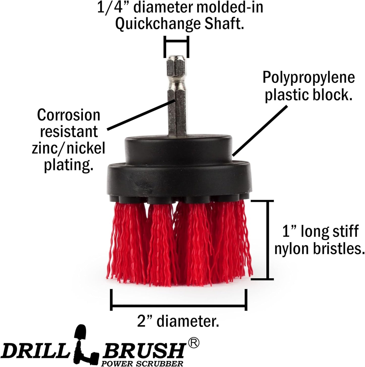 Outdoor Patio Scrub Brush - Garden Statues Cleaning Brush - Bird Bath 