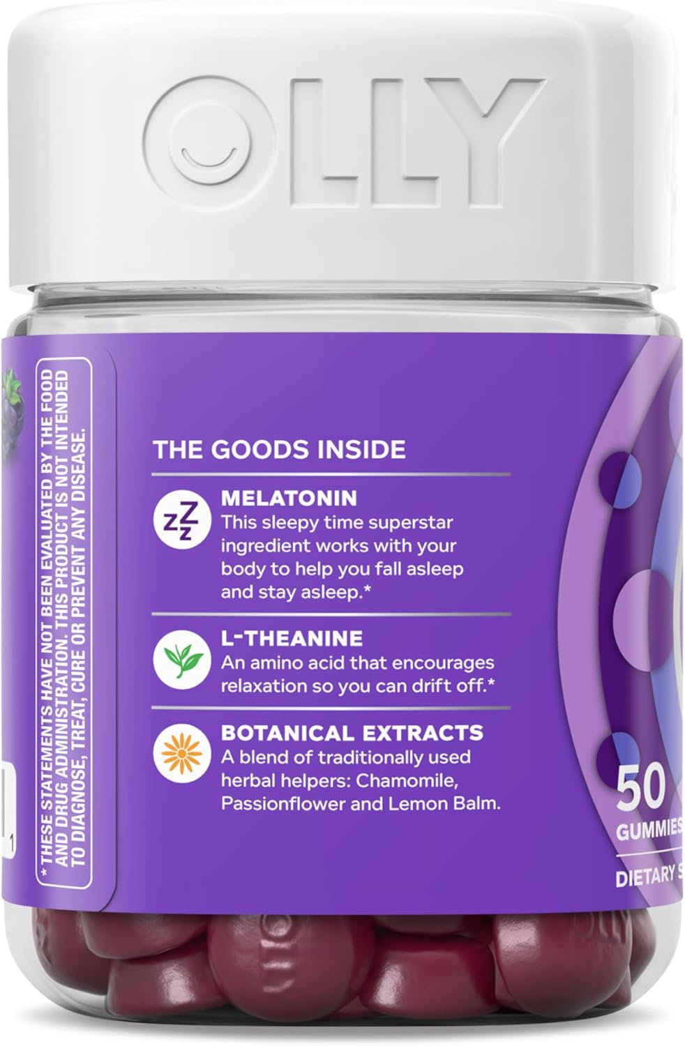 OLLY Restful Sleep Gummy Supplement with Melatonin & L-Theanine Chamom