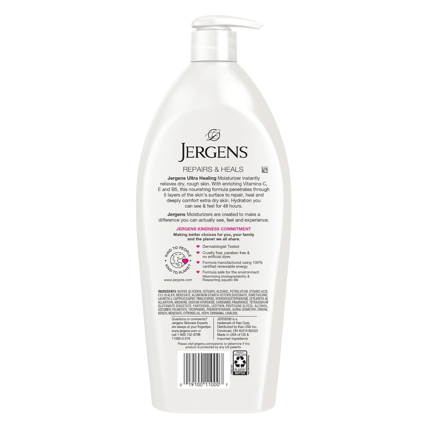 Jergens Ultra Healing Dry Skin Lotion, Hand and Body Moisturizer for Q