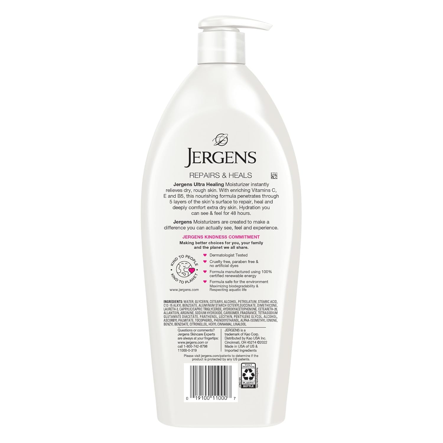 Jergens Ultra Healing Dry Skin Lotion, Hand and Body Moisturizer for Q
