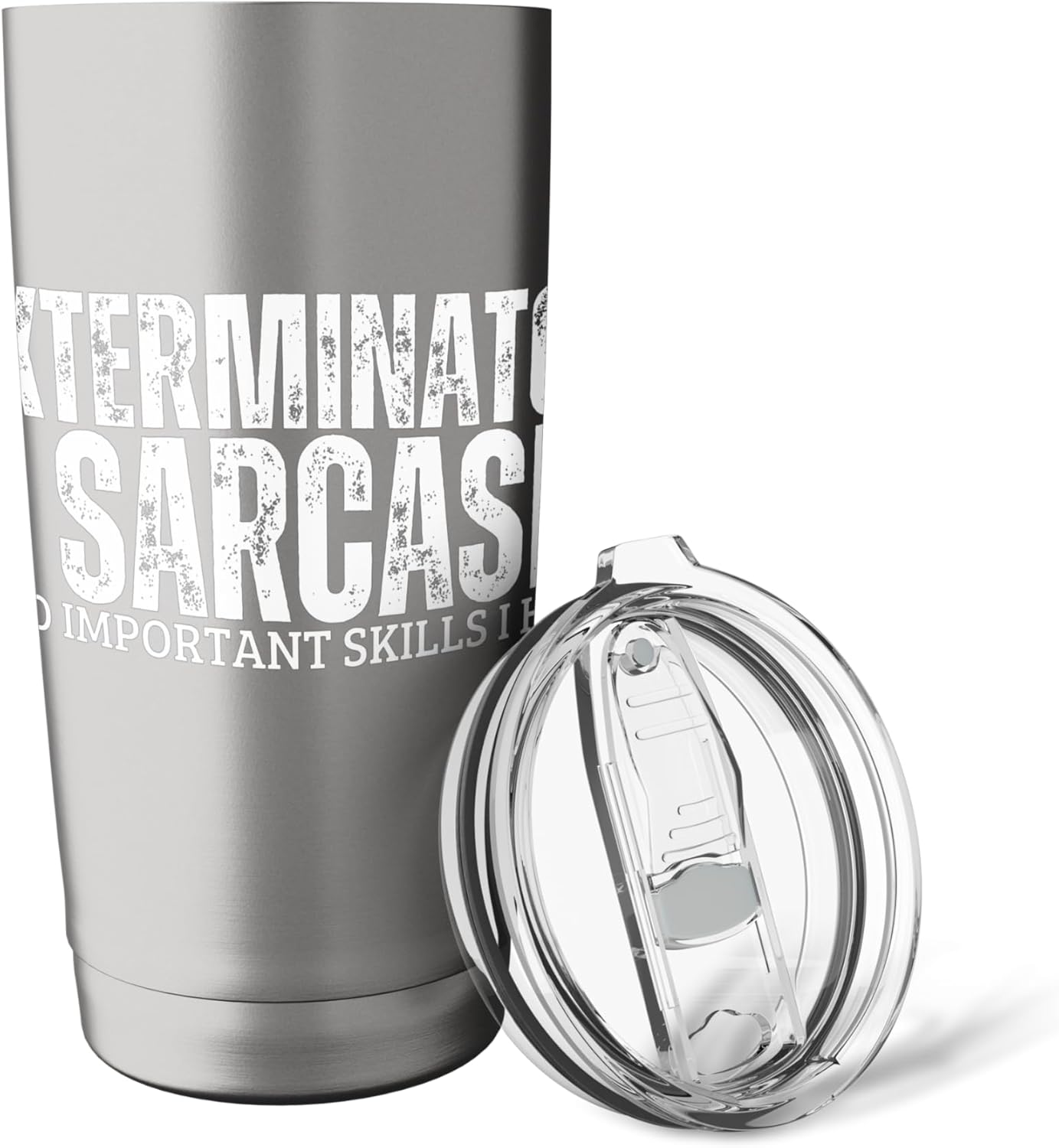 Exterminator and Sarcasm Funny Pest Control Stainless Steel Insulated Tumbler