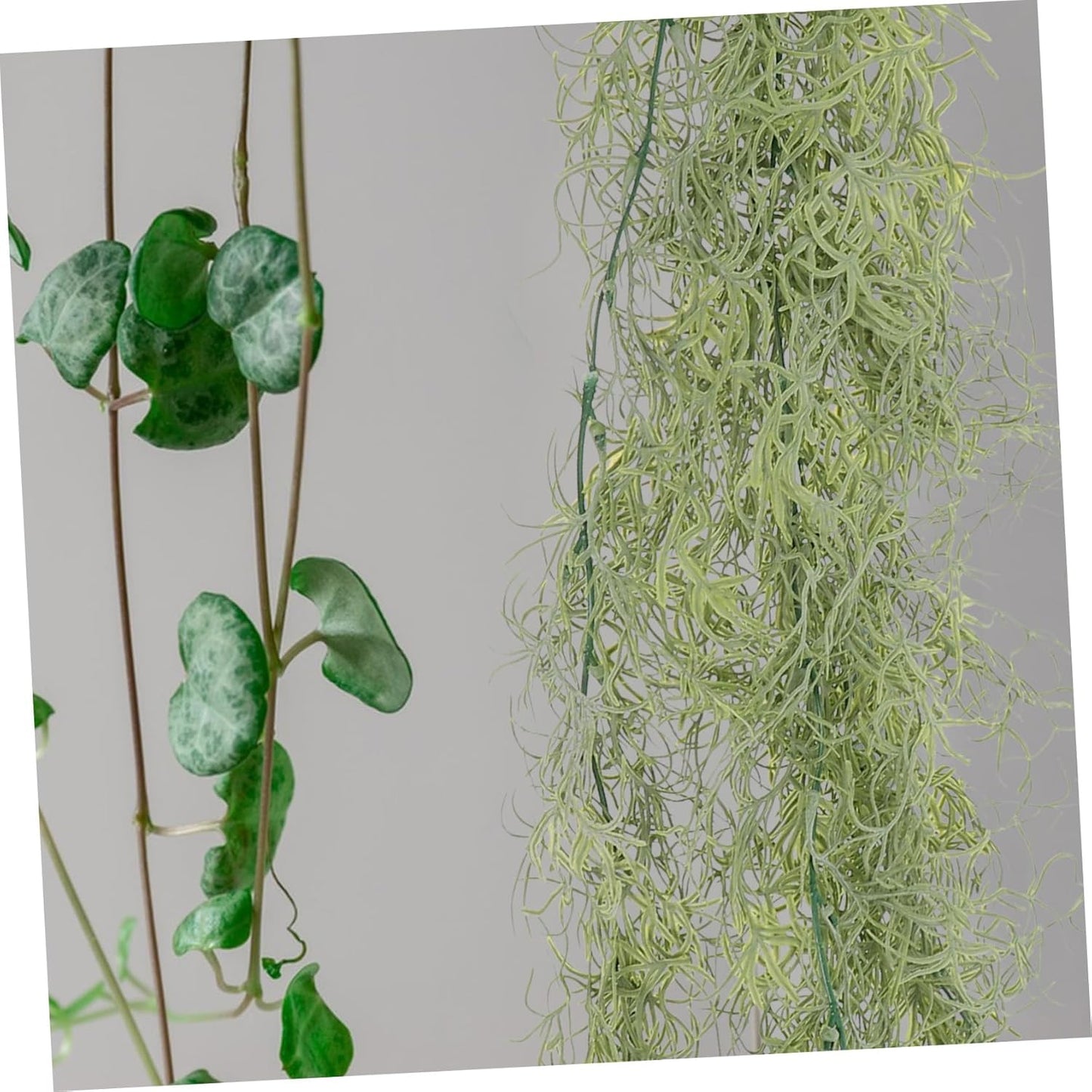 Milisten Artificial Succulents Hanging Plants Faux Greenery String Plants for Home Office Weddings Garden Decor Realistic Dry Flowers and Moss Crafts