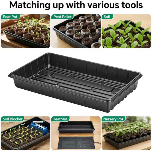 10 Plant Growing Trays,Plant Tray, Seed Tray, Seedling Tray, Propagati