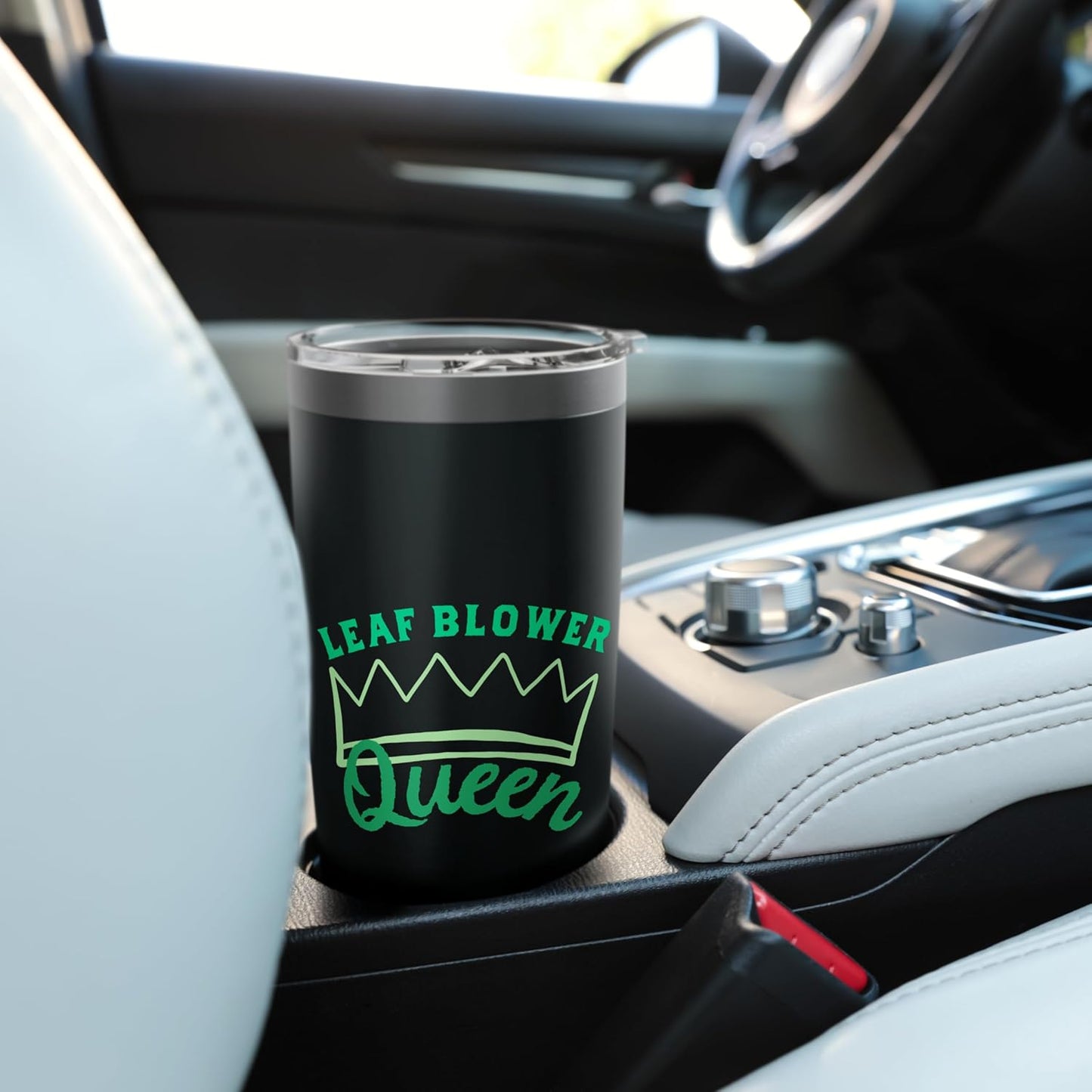 Leaf Blower Queen Shirt Women Leaves Funny Lawn Care Yard Stainless Steel Insulated Tumbler