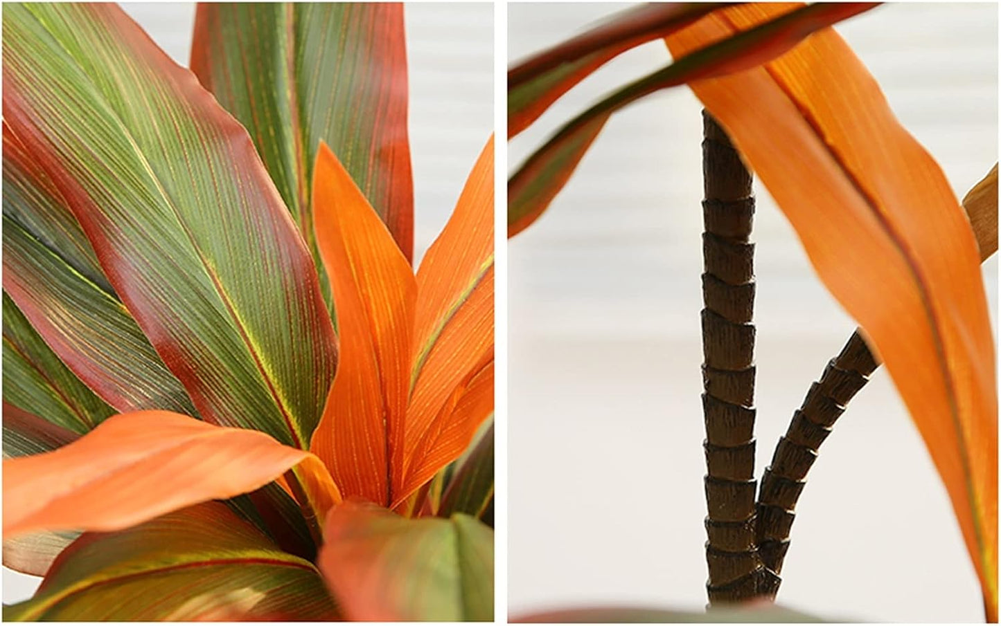 Artificial Potted Plants Faux Potted Plants 19.6 Inch Fake Indoor Red Iron Tree Plant Farmhouse Accent for Indoor Outdoor Home Office Nightstand Decorations Faux Plants Decor