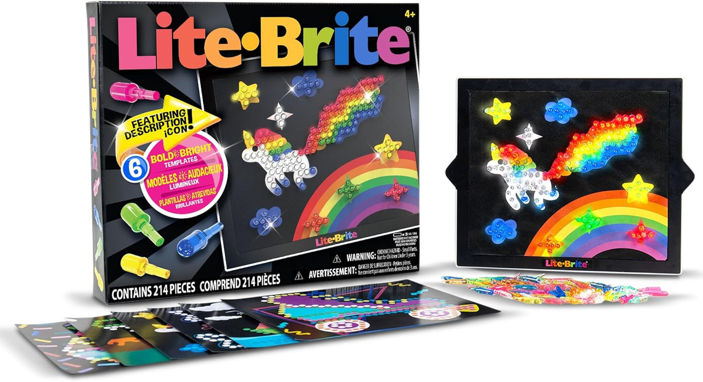 Lite Brite Classic, Favorite Retro Toy - Create Art with Light, STEM, 