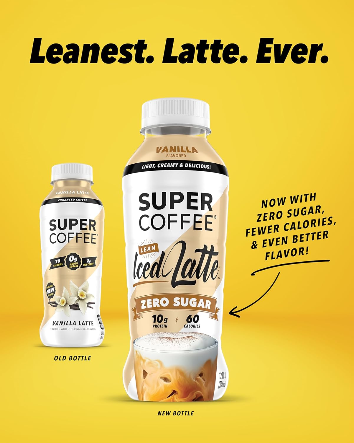 Super Coffee, Ready To Drink Iced Coffee, Vanilla Latte (12 Ounce Bott