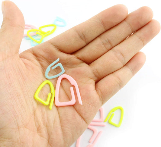 NX Garden 15pcs Stitch Markers Crochet Knitting Locking Stitch Marker Plastic DIY Sewing Craft Tools
