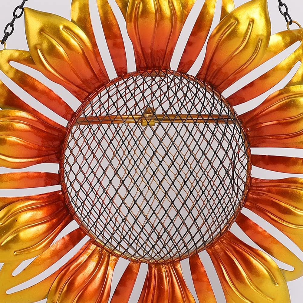 Sunflower Wild Bird Feeder Suncatcher for Garden Yard Outdoor Decoration