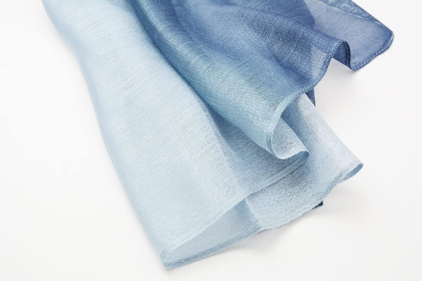 Cotton Silk Scarf Elegant Soft Wraps Color Shade Scarves for Women