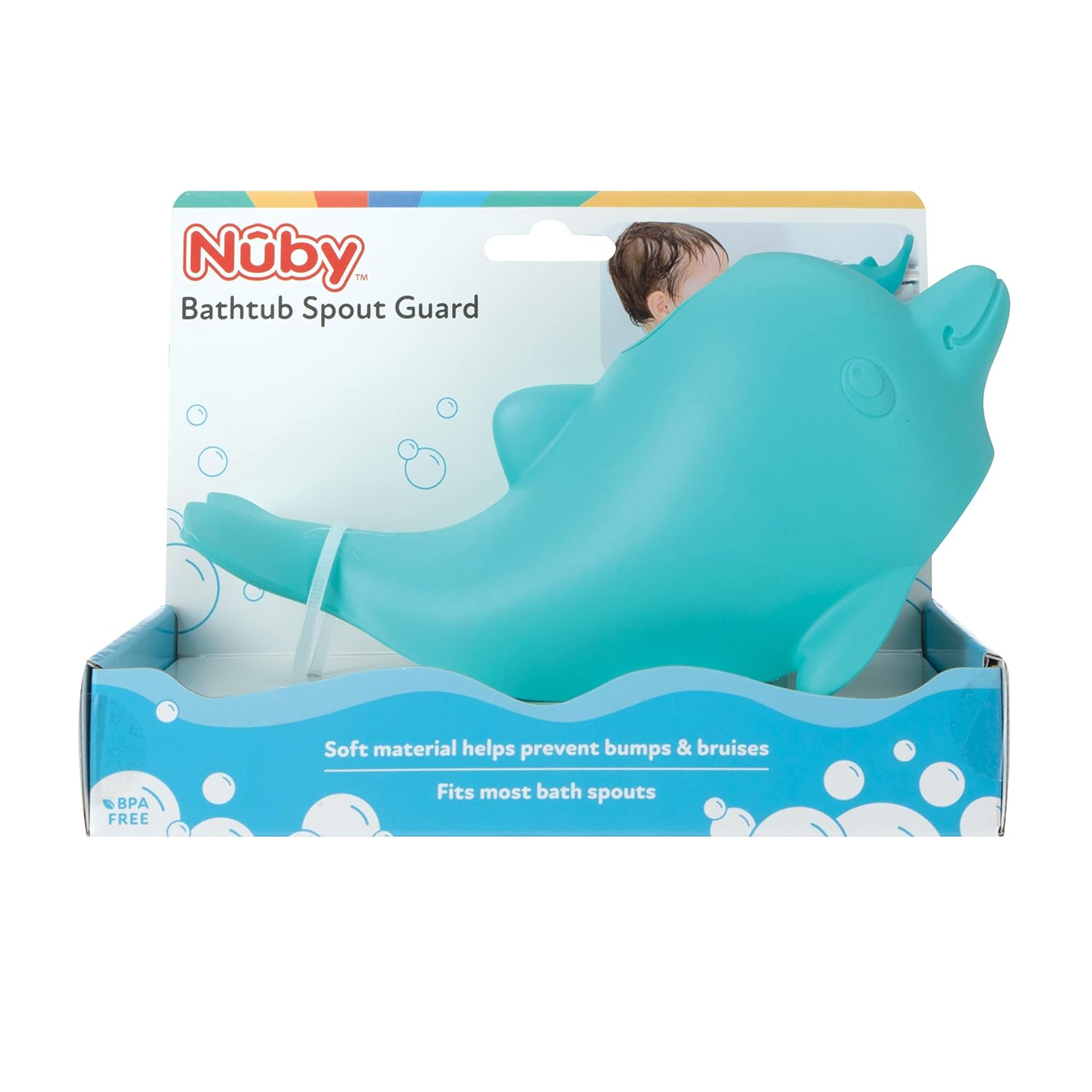 Nuby Bathtub Safety Spout Guard - Compatible with Most Standard Faucet