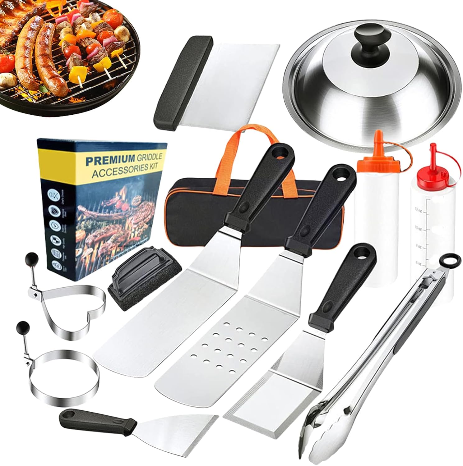 Grill Kit for Outdoor | Portable Barbecue Accessories Grill Tool | Por