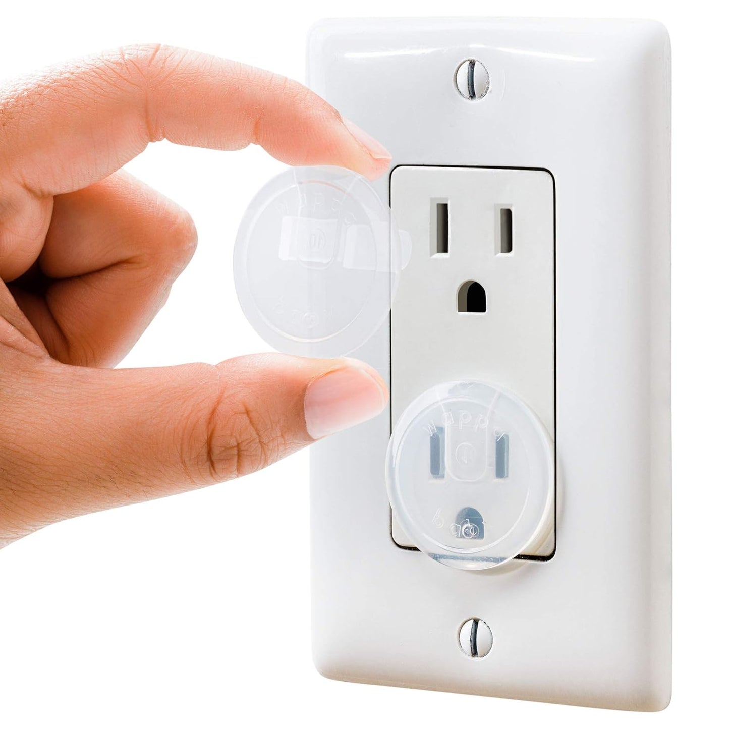 Clear Outlet Covers (50 Pack) Value Pack – Baby Safety Outlet Plug Cov