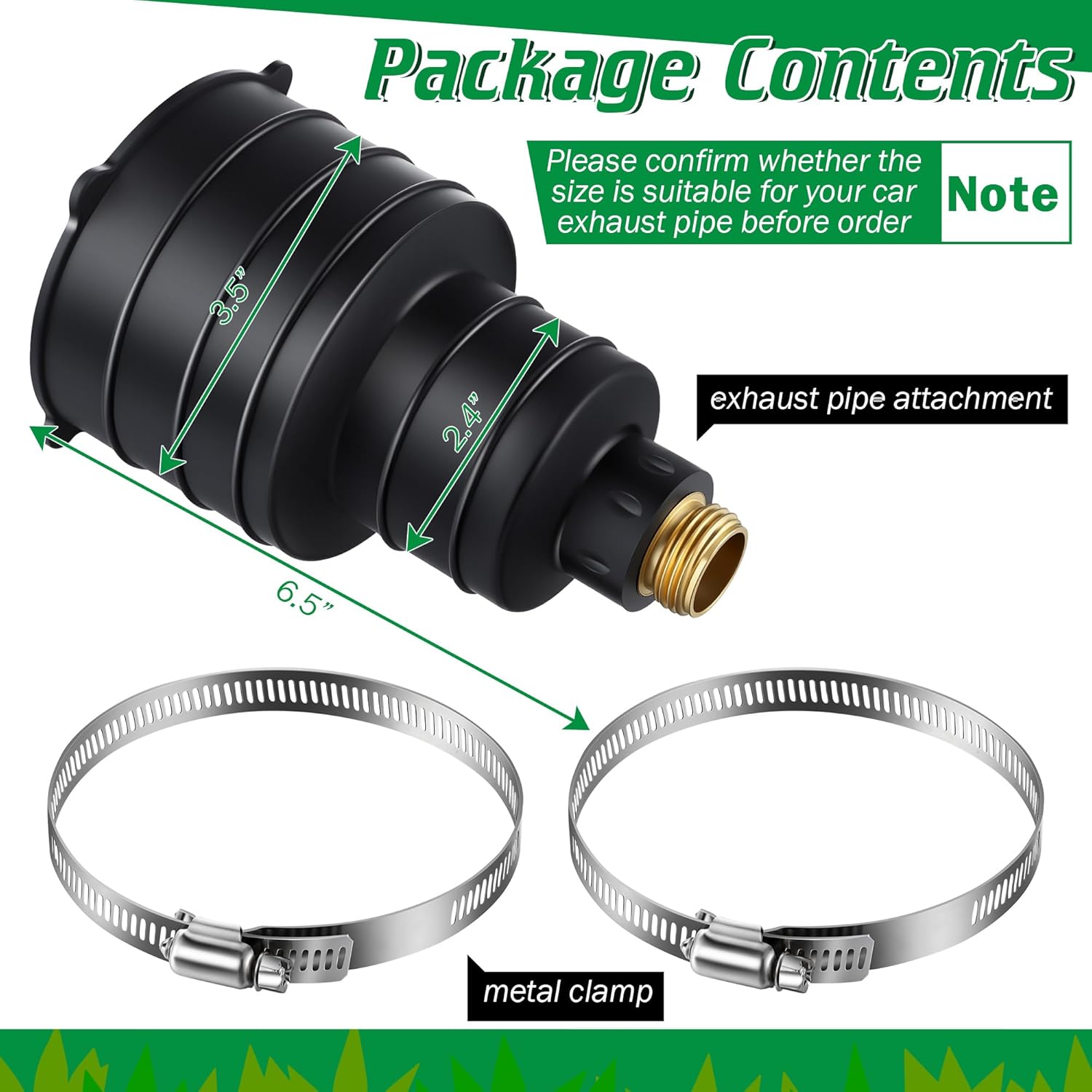 Qualirey 1 Pack Pest Control Exhaust Pipe Attachment Transport Exhaust