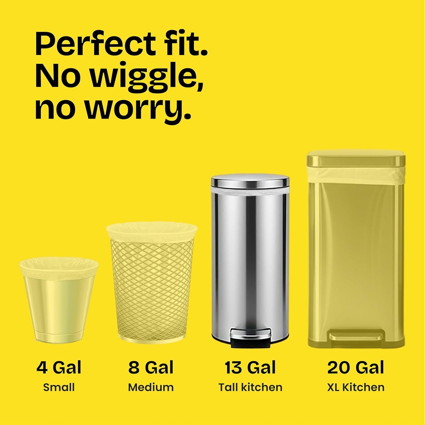Glad ForceFlex Tall Kitchen Trash Bags, 13 Gal, Gain Lavender with Febreze, 40 Ct (Pack May Vary)