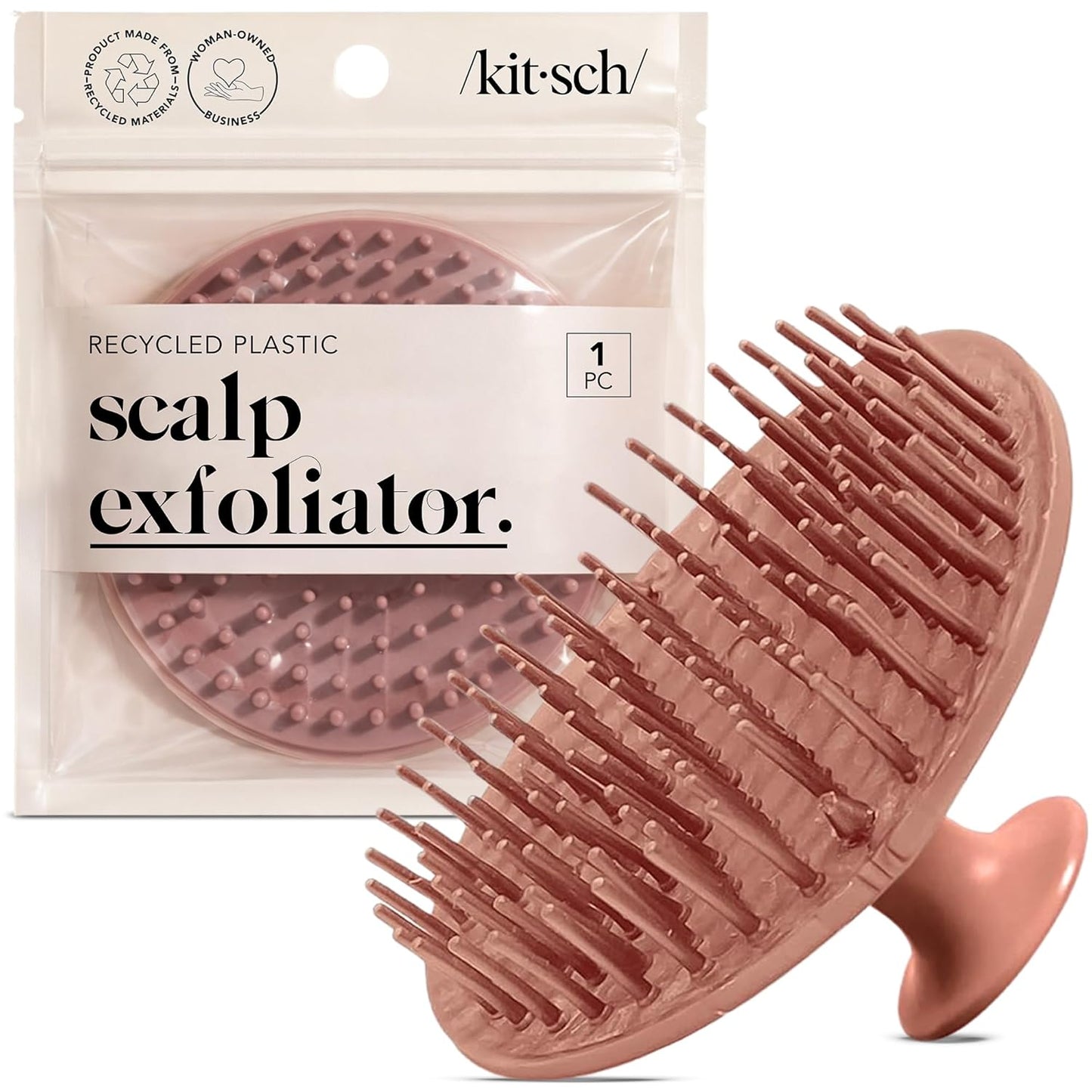 Kitsch Scalp Massager for Hair Care - Scalp Scrubber, Shampoo Brush & 