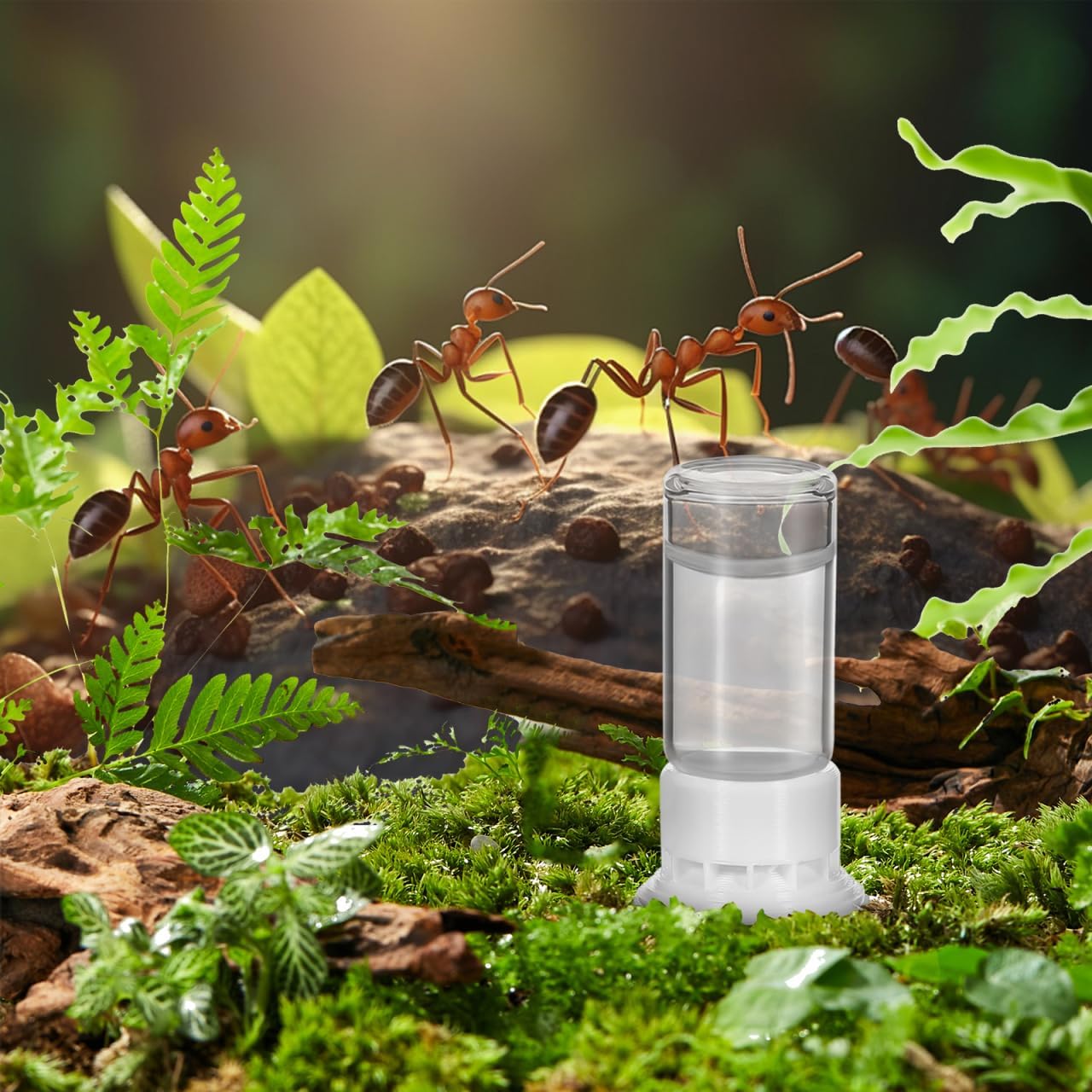 Yardwe Ant Water Feeder Portable 0.17Oz Liquid Feeding Cup for Ant Nest Easy Operation Watering Station for Keeping and Habitat Maintenance