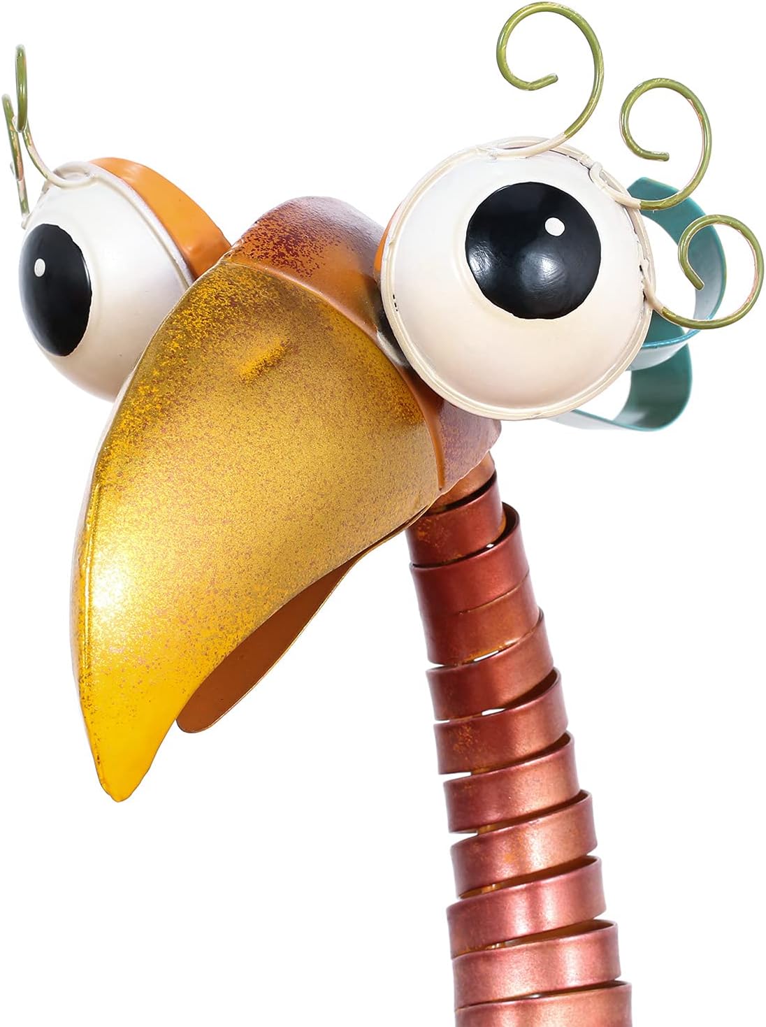 Tooarts Metal Garden Bird Statue Standing Animal Backyard Ornaments Ou