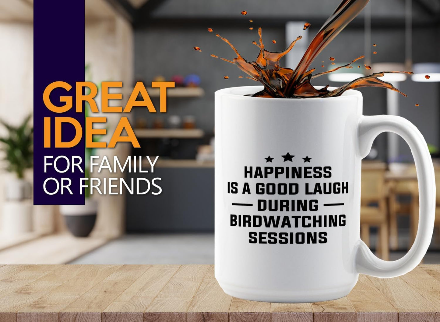 Hobby Coffee Mug 15oz White -Birdwatching Sessions - Bird Feeder Backyard Birdwatcher Gifts Birding Bird Lover