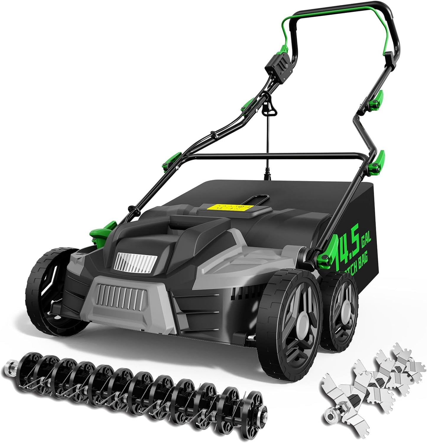 2026 Upgrade 16-Inch 15.5 Amp 2-in-1 Electric Dethatcher and Scarifier