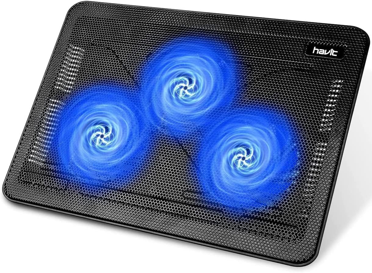 havit HV-F2056 15.6"-17" Laptop Cooler Cooling Pad - Slim Portable USB