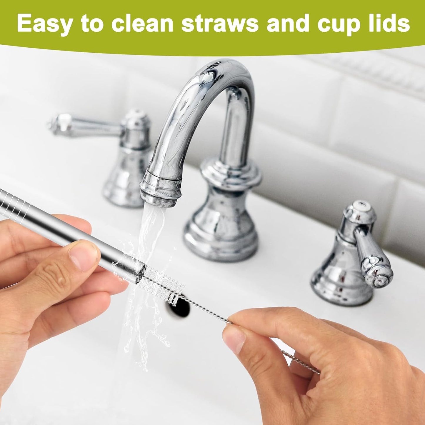 Metal Straw Replacement for Owala Water Bottle 24 oz 32 oz Accessories