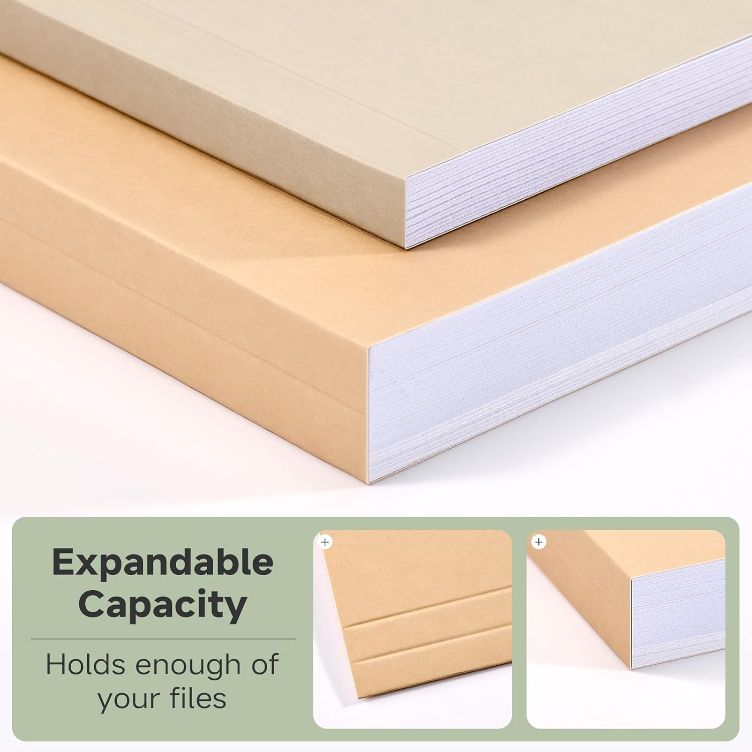 18pcs File Folders, Letter Size, 6 Color Assorted Two-Tone, Pastel, Ma