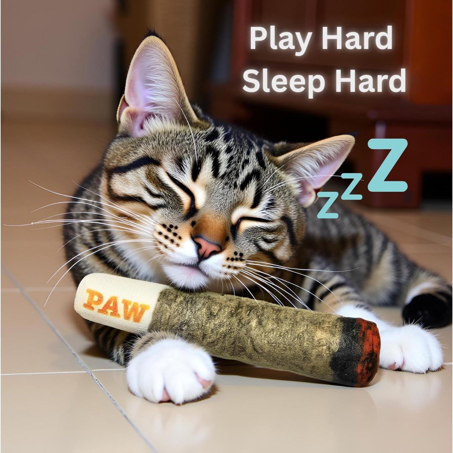 Nestpark Cat Doobie Catnip Cat Toy - Crinkle Kitten Kicker with Extra 