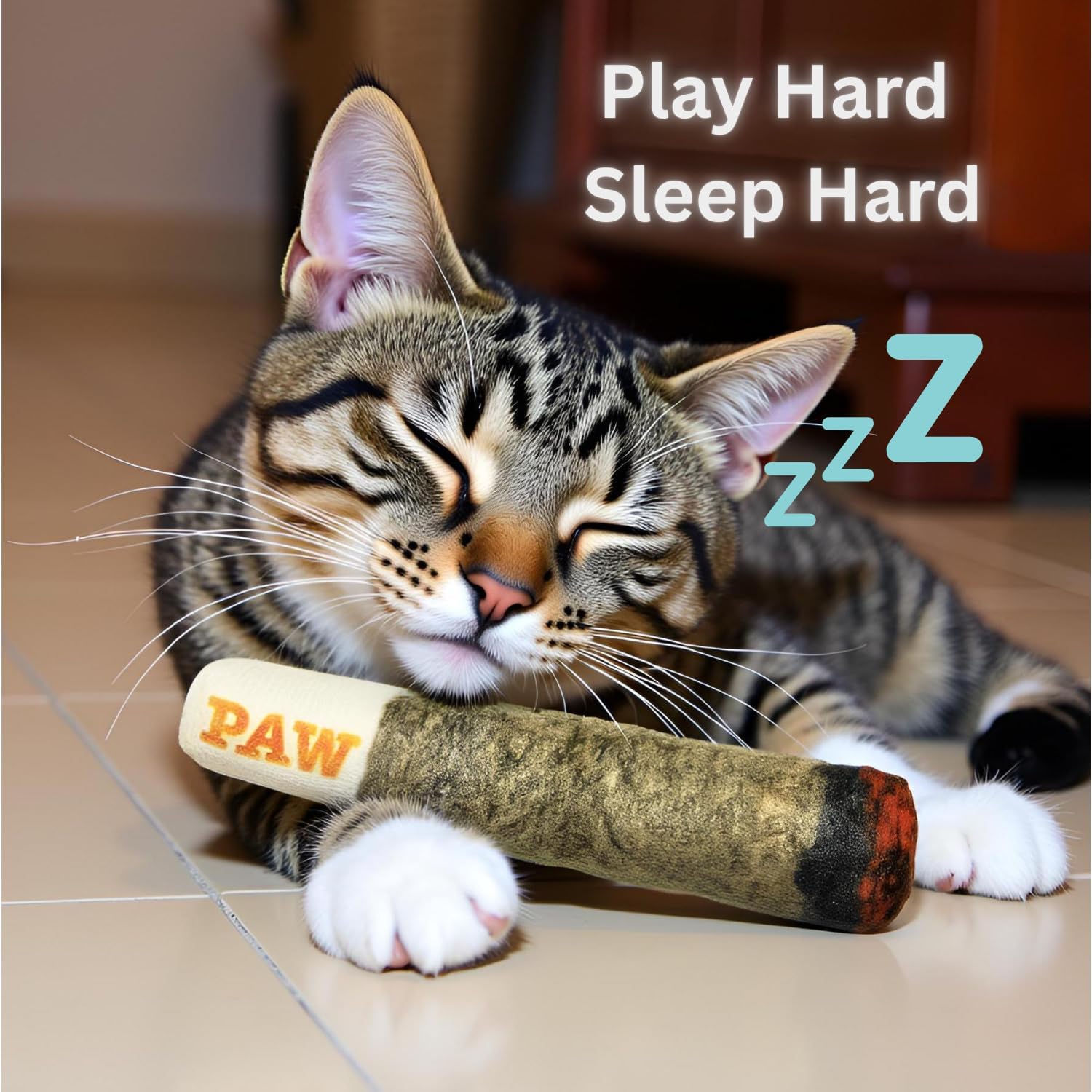 Nestpark Cat Doobie Catnip Cat Toy - Crinkle Kitten Kicker with Extra 