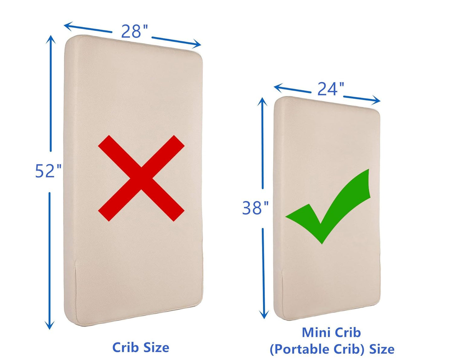 American Baby Company 3 Pack 100% Natural Cotton Fitted Mini Crib Shee