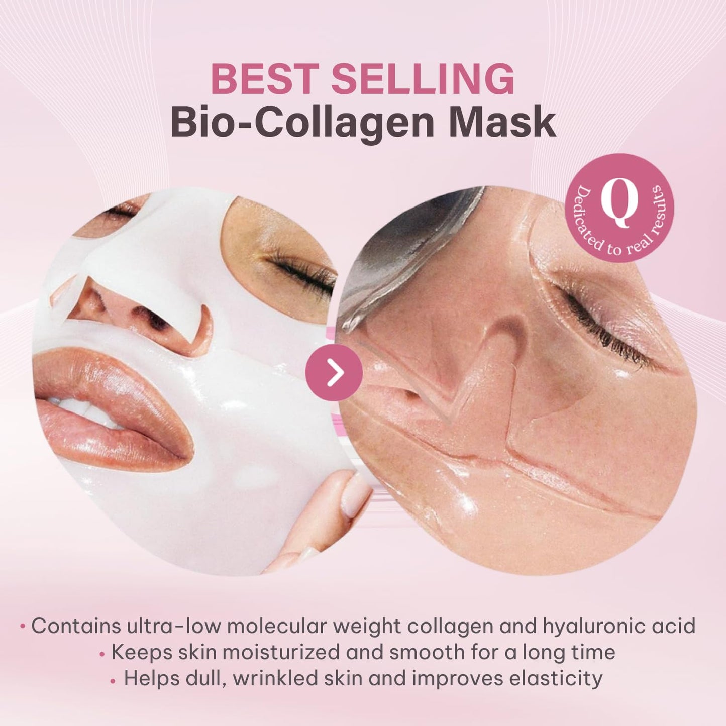 Quasi Bio-Collagen Face Mask Overnight – Hydrating Korean Sheet Mask –