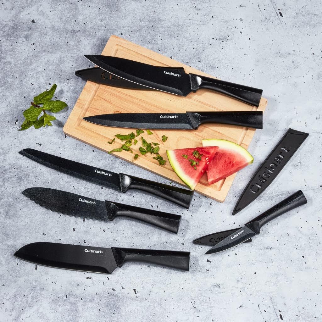 CUISINART Cutlery Knife Set, 12pc Metallic Cutlery Knife Set with Blad